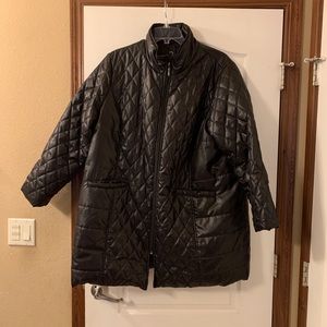 Roman’s Black Puffer Coat.